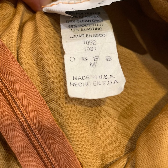 Gorgeous Marigold colored gown with slit - Picture 4 of 5